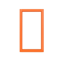Рамка металлическая для 2N®IP Safety (оранжевого цвета)