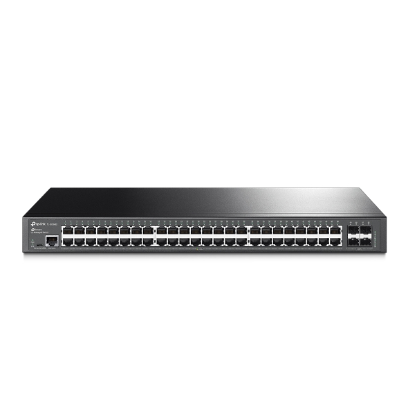 JetStream™ 48‑портовый гигабитный управляемый коммутатор уровня 2+ с 4 SFP‑слотами
ПОРТЫ: 48 гигабитных портов RJ45, 4 гигабитных SFP-слота, консольный порт RJ45/Micro-USB
ХАРАКТЕРИСТИКИ: стальной корпус высотой 1U, монтируется в 19-дюймовую стойку
ОСОБЕН