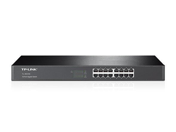 16-портовый гигабитный коммутатор
ПОРТЫ: 16 гигабитных портов RJ45
ХАРАКТЕРИСТИКИ: стальной корпус высотой 1U, монтируется в 19-дюймовую стойку
ОСОБЕННОСТИ: Plug and Play