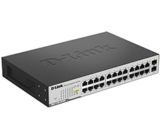 Коммутатор 24 10/100/1000Base-T + 2  1000Base-X SFP Metro