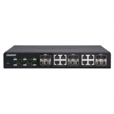 Коммутатор неуправляемый 10 Гбит/с с 12 портами SFP+, из которых 8 совмещены с RJ-45, пропускная способность до 240 Гбит/с, поддержка JumboFrame