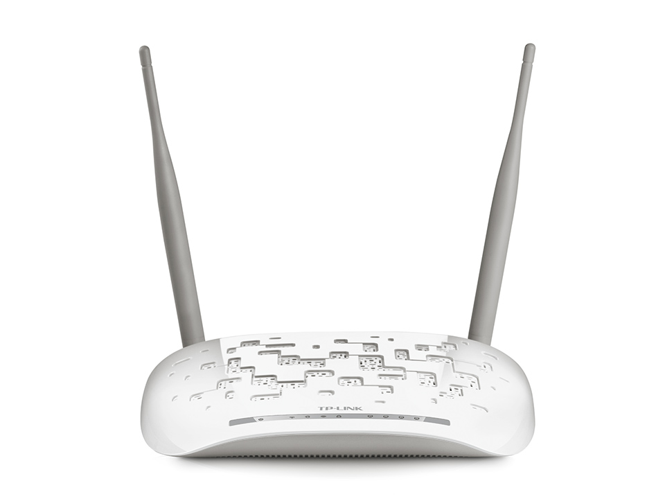 N300 Wi-Fi роутер с модемом ADSL2+
СКОРОСТЬ: до 300 Мбит/с на 2,4 ГГц, ADSL 24/3,3 Мбит/с
ХАРАКТЕРИСТИКИ: 2 антенны, 4 порта LAN 100 Мбит/с, 1 порт RJ11
ОСОБЕННОСТИ: Annex A, IPTV
