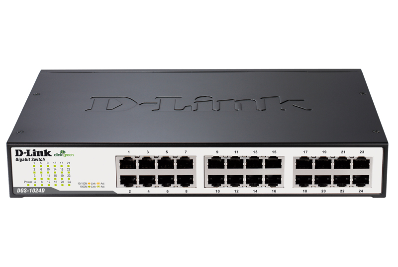 Коммутатор  c 24 10/100/1000Base-T портами