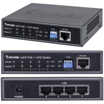 Коммутатор управляемый, 24-Port GbE RJ45(PoE) +2-Port GbE RJ45/SFP Layer 2 VivoCam Managed PoE S witch (PoE Output Power Max. 185W)