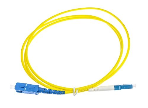 Оптический патч-корд LC(UPC)-SC(UPC) G657 A1 2mm simplex-1m