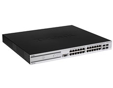 Коммутатор L2+ беспроводной, 20x PoE GigaUTP,  4x PoE SFP