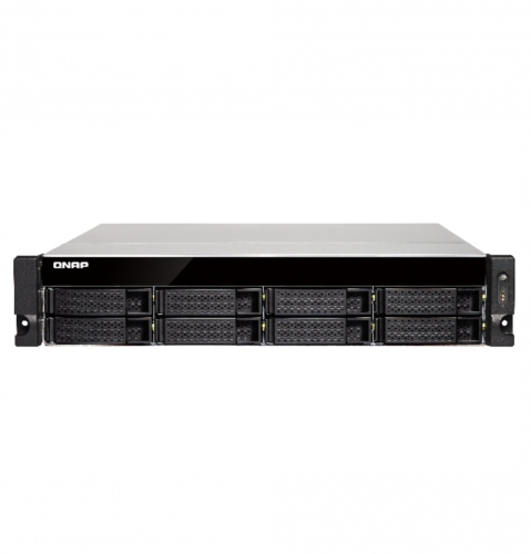 Сетевой RAID-накопитель, 8 отсеков 3,5"/2,5", 2 порта 10 GbE SFP+, стоечное исполнение, 2 блока питания. ARM Cortex-A57 Annapurna Labs AL-324 1,7 ГГц, 4 ГБ DDR4. Направляющие в комплект поставки не входят.