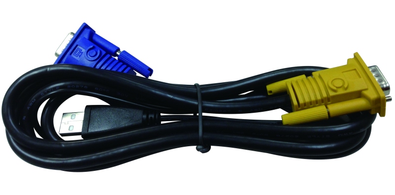 Кабель 2-в-1 (USB + VGA) для DKVM-IP8/T1, 1,8 метра