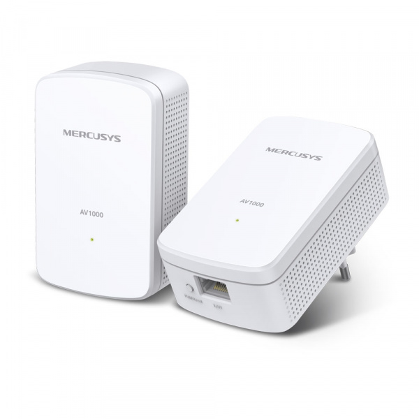 AV1000 Комплект гигабитных адаптеров Powerline
КОМПЛЕКТ: MP500 (2 шт.)
СКОРОСТЬ: Powerline: до 1000 Мбит/с
ХАРАКТЕРИСТИКИ: процессор Broadcom, 1 гигабитный порт, подключение к настенной розетке, HomePlug AV2
ОСОБЕННОСТИ: Plug and Play, энергосбережение, с