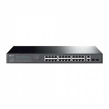 Easy Smart 28‑портовый гигабитный коммутатор с 24 портами PoE+
ПОРТЫ: 24 гигабитных порта PoE+, 2 гигабитных порта без PoE, 2 гигабитных SFP-слота
ХАРАКТЕРИСТИКИ: 802.3at/af, бюджет PoE: 250 Вт, стальной корпус высотой 1U, монтируется в 19-дюймовую стойку