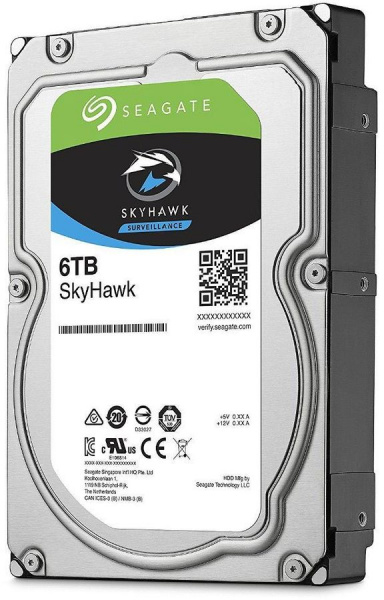 Диск Жесткий HDD 6TB Seagate SkyHawk ST6000VX001 3.5" SATA