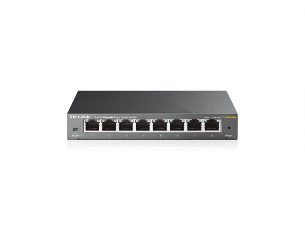 Easy Smart 8‑портовый гигабитный коммутатор
ПОРТЫ: 8 гигабитных портов RJ45
ХАРАКТЕРИСТИКИ: стальной настольный корпус
ОСОБЕННОСТИ: VLAN на основе MTU/порта/тега, приоритизация (QoS), IGMP Snooping, управление через утилиту и веб-интерфейс, Plug and Play