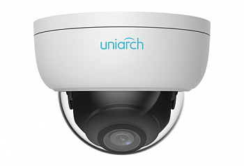 Видеокамера антивандальная купольная уличная IP UNIARCH с фиксированным объективом