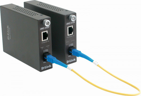 Конвертер 1G UTP в 1G SM Single Fiber (15km, 1xSC), ресивер