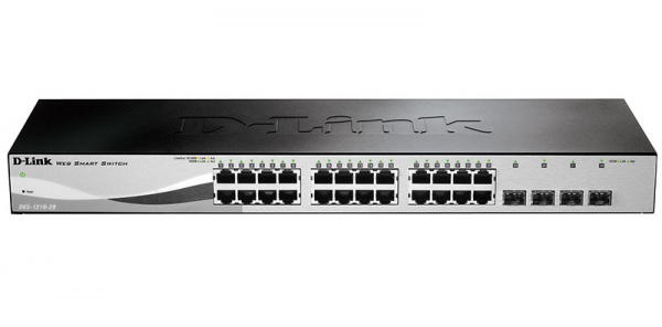 Коммутатор 24x10/100 PoE, 2xSFP + 2 Combo