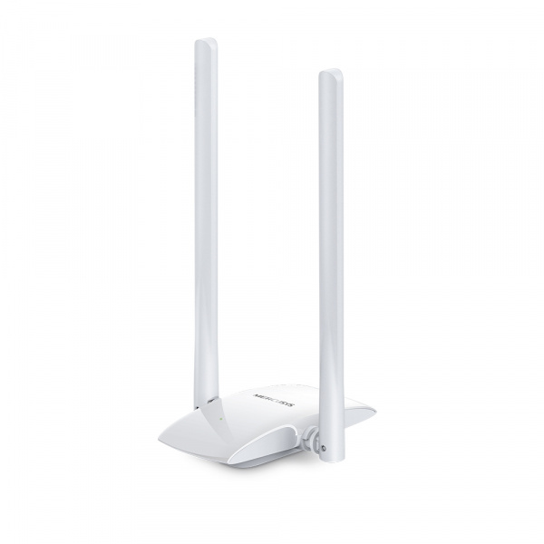 N300 Wi-Fi USB-адаптер высокого усиления
СКОРОСТЬ: до 300 Мбит/с на 2,4 ГГц
ХАРАКТЕРИСТИКИ: 2 внешние антенны высокого усиления, порт Micro USB 2.0
ОСОБЕННОСТИ: настольное размещение